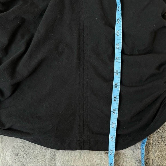 Splendid Black Tee Shirt Ruched Side Dress - Picture 13 of 14